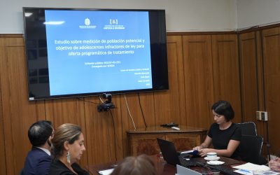 Sofía Dupré presenta ante la Comisión Coordinadora Nacional del Servicio de Reinserción Social Juvenil