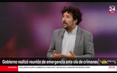 Ulda Figueroa en Vía Pública de 24H analizando las medidas sobre seguridad dadas a conocer por el Gobierno