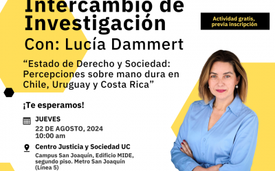 Estado de Derecho y Sociedad: Percepciones sobre mano dura en Chile, Uruguay y Costa Rica