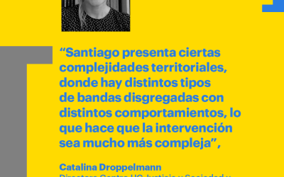 Catalina Droppelmann, directora del Centro UC Justicia y Sociedad y académica de la Escuela de Gobierno UC, se refirió a las últimas cifras de homicidios en Chile