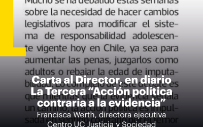 Carta al Director de Francisca Werth en el diario La Tercera