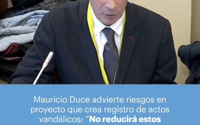 Mauricio Duce advierte riesgos en proyecto que crea registro de actos vandálicos: «No reducirá estos delitos y puede generar efectos contraproducentes»